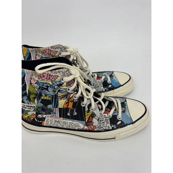 Converse Sneaker Unisex Mens 8 Womens 10 Batman 80th Anniversary Chuck 70 Hi - Picture 13 of 14
